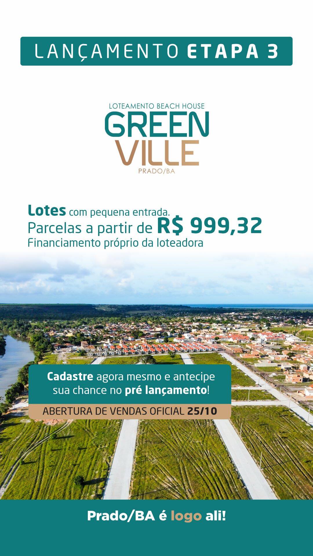 #1002 - Terreno em condomínio para Venda em Prado - BA